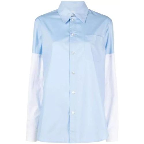 Cotton Shirt With Wite Sleeves - Größe 40 - blue - Marni - Modalova