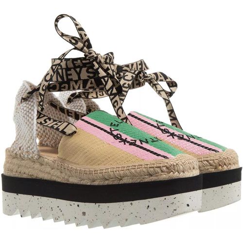 Espadrilles - Gaia Striped Raffia Platform Espadrilles - Gr. 36 (EU) - in - für Damen - Stella Mccartney - Modalova