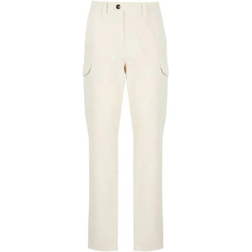 Ivory Cotton Pants - Größe 46 - BRUNELLO CUCINELLI - Modalova