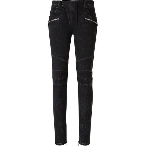 Slim Fit Biker Jeans - Größe 31 - Balmain - Modalova