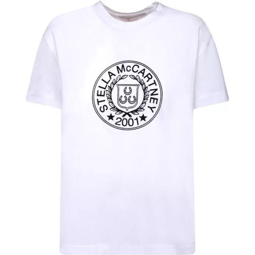 White Cotton T-Shirt - Größe L - white - Stella Mccartney - Modalova
