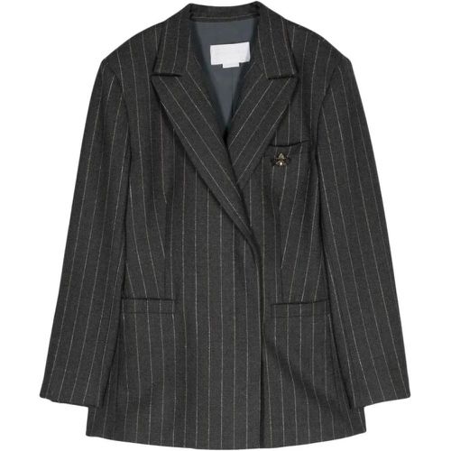 Dark Grey Virgin Wool Blazer - Größe 38 - Genny - Modalova