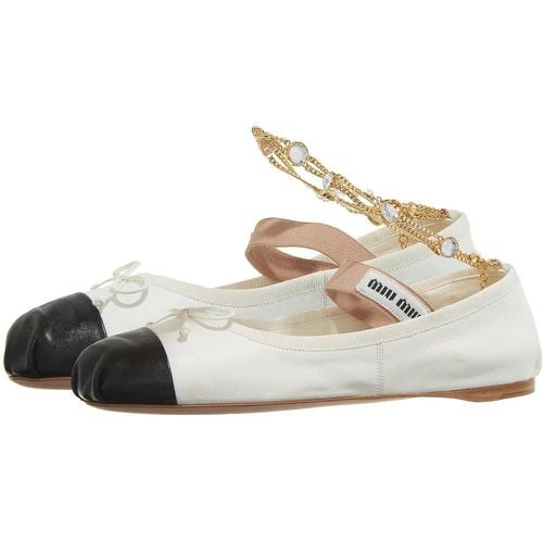 Loafer - Ballet Flat With Anklet - Gr. 37 (EU) - in - für Damen - Miu Miu - Modalova