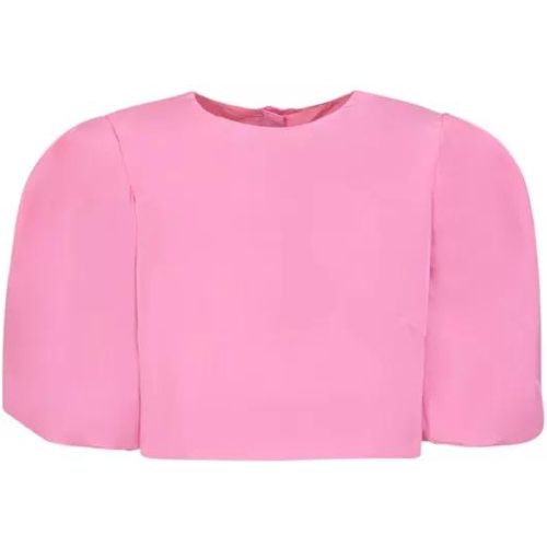 Pink Cropped Blouse - Größe 40 - pink - MSGM - Modalova