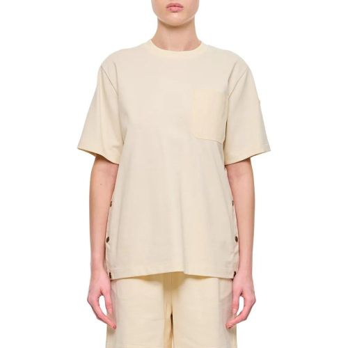 Crew-Neck T-Shirt With Logo Patch - Größe S - Moncler - Modalova