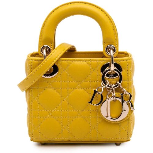 Hobo Bags - Micro Lambskin Cannage Lady Dior - Gr. unisize - in - für Damen - Christian Dior - Modalova