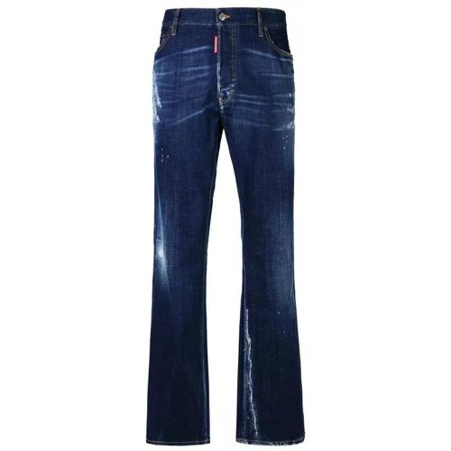 Roadie' Blue Cotton Denim Jeans - Größe 44 - Dsquared2 - Modalova