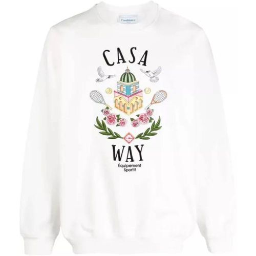 Casa Way Cotton Sweatshirt - Größe S - white - Casablanca - Modalova