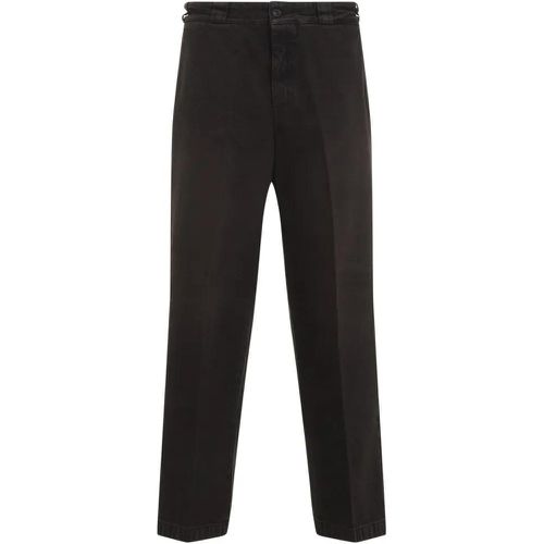 Brown Cotton Pants - Größe 48 - Prada - Modalova