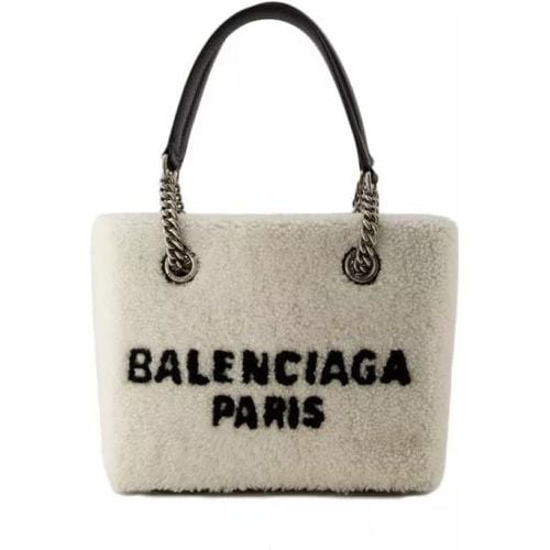 Totes - Duty Free S Shopper Bag - Fake Fur - Beige - Gr. unisize - in - für Damen - Balenciaga - Modalova