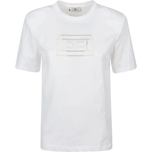 T-shirt White - Größe 38 - Elisabetta Franchi - Modalova