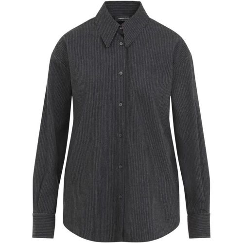 Grey Wool Shirt - Größe 40 - Fabiana Filippi - Modalova