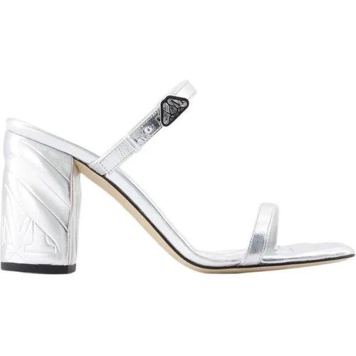 Sandalen - Seal Heeled Sandals - Leather - Silver - für Damen - alexander mcqueen - Modalova