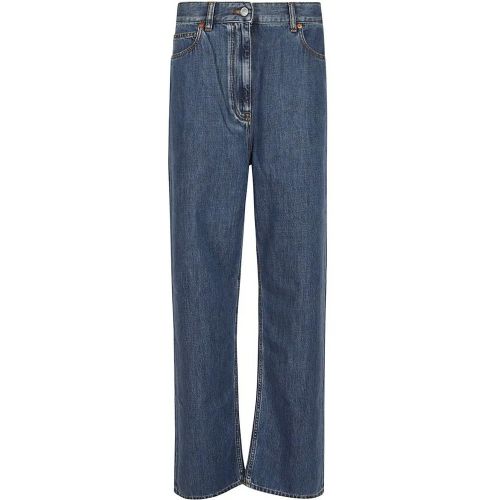 Medium Blue Cotton Blend Denim - Größe 28 - Valentino Garavani - Modalova