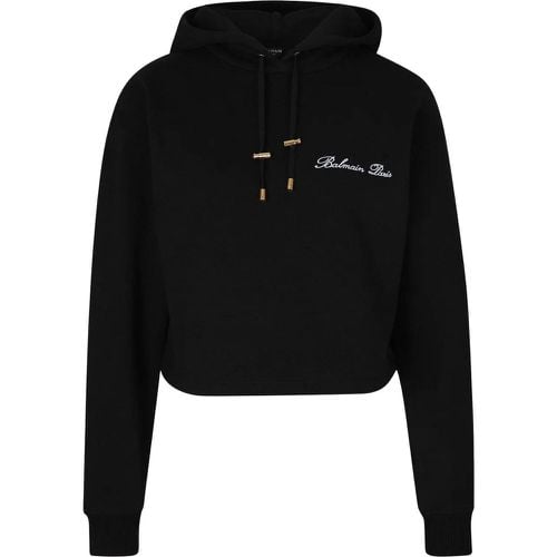 Cropped Logo Sweatshirt - Größe M - Balmain - Modalova