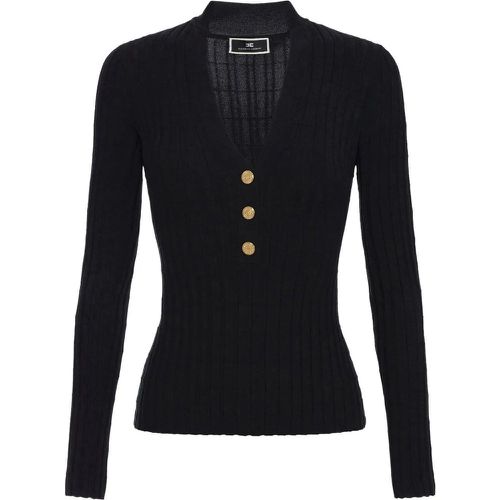 Sweaters Black - Größe 46 - Elisabetta Franchi - Modalova