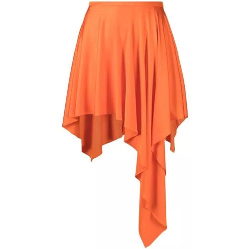 Asymmetric Orange Mini Skirt - Größe 38 - orange - Stella Mccartney - Modalova