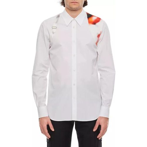 Popeline Organic Cotton Shirt - Größe 15 ,5 - white - alexander mcqueen - Modalova