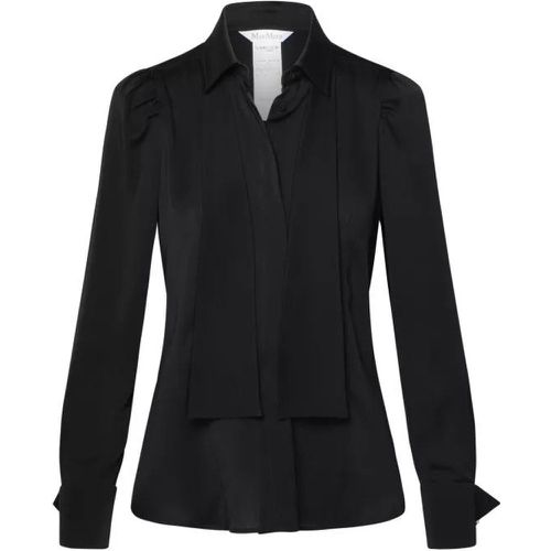 Black Silk Shirt - Größe 42 - black - Max Mara - Modalova