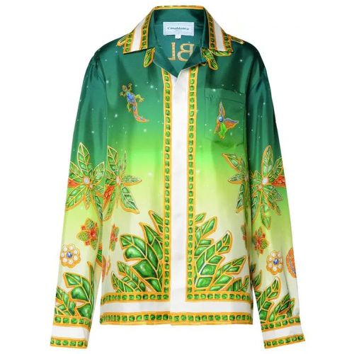 Joyaux D'afrique' Shirt In Green Silk - Größe S - green - Casablanca - Modalova