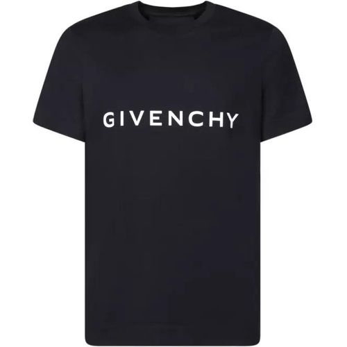 Logo Print Cotton T-Shirt - Größe XS - black - Givenchy - Modalova