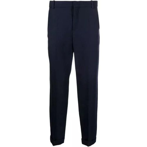 Navy Blue Tailored Cut Pants - Größe 50 - black - Balmain - Modalova