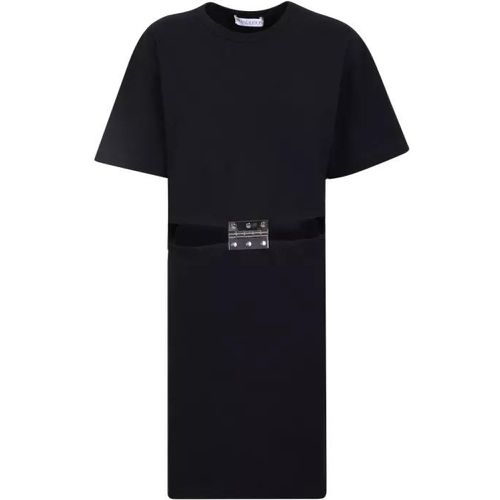 Hinge Detail Black T-Shirt Dress - Größe XS - black - J.W.Anderson - Modalova