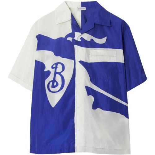 Royal Blue Logo Print Shirt - Größe S - blau - Burberry - Modalova