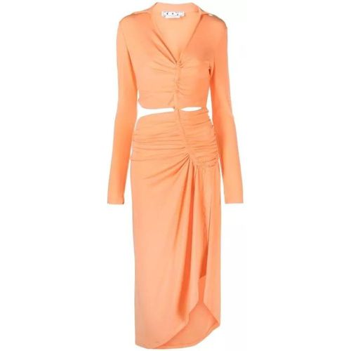 Orange Vi-Crepe Midi Dress - Größe 38 - orange - Off-White - Modalova
