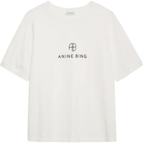 T-shirt wit logo - Größe XS - Anine Bing - Modalova