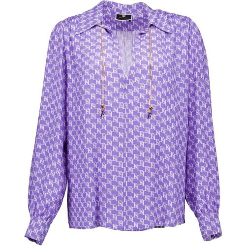 Blouses Paars Cas3041e2 Bx9 - Größe IT 42 - Elisabetta Franchi - Modalova