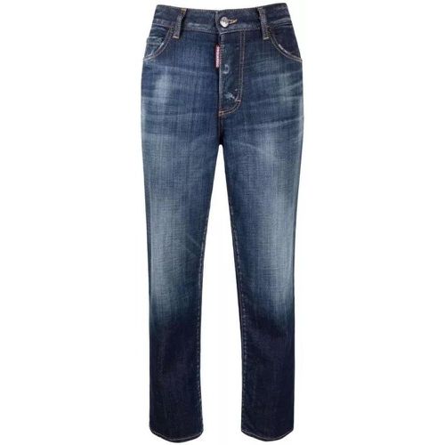 High-Rise Straight-Leg Denim Jeans - Größe 40 - blue - Dsquared2 - Modalova