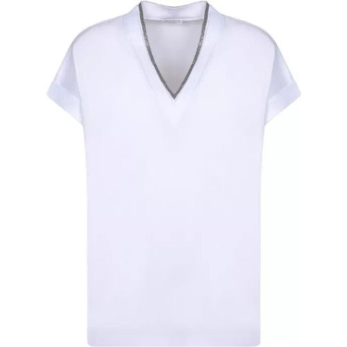 Cotton T-Shirt - Größe L - white - BRUNELLO CUCINELLI - Modalova