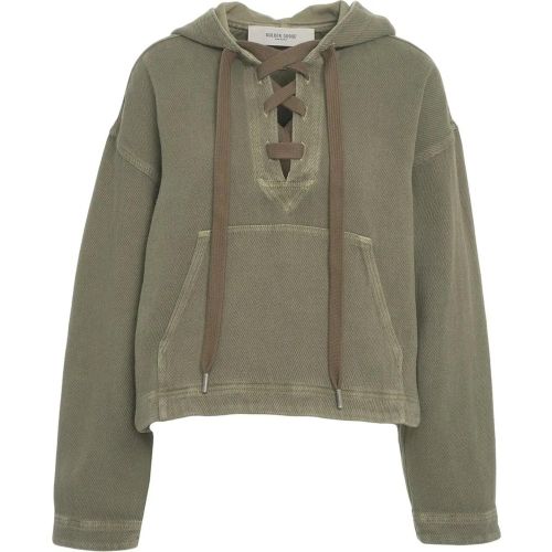 Hoodie with lace-up details - Größe S - Golden Goose - Modalova