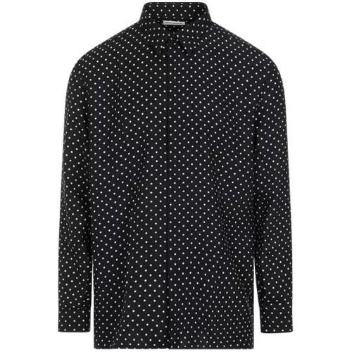 Black Silk Shirt - Größe 40 - black - Saint Laurent - Modalova