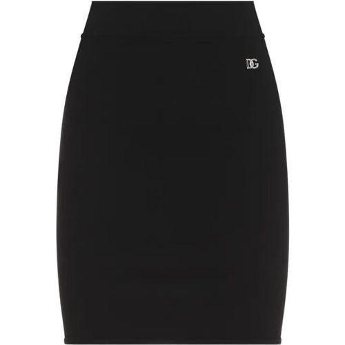 Viscose Mini Skirt - Größe 42 - schwarz - Dolce&Gabbana - Modalova