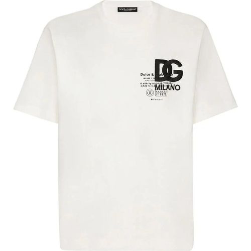 Dolce & Gabbana Logo T-Shirt - Größe 46 - Dolce&Gabbana - Modalova