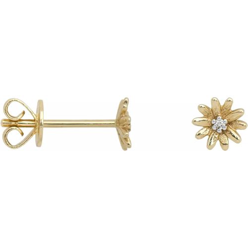 Ohrringe - Single Flower Stud Diamond 14K - Gr. unisize - in Weiß - für Damen - Anna+Nina - Modalova