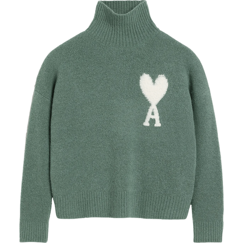 Pullover aus Alpakamischung mit Logo - Größe L - AMI Paris - Modalova