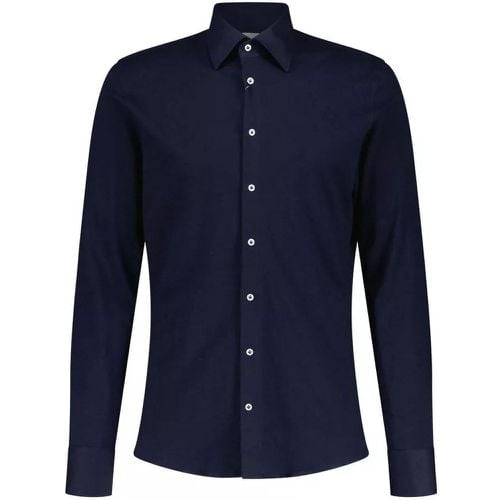 Slim-Fit Baumwollhemd - Größe XL - black - fakts - Modalova