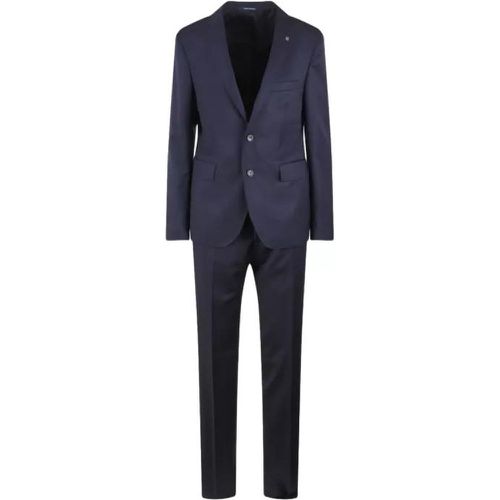 Single-Breasted Tailored Suit - Größe 52 - blue - Tagliatore - Modalova