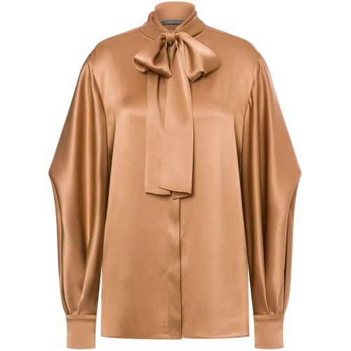 Beige Satin Shirt - Größe 42 - alberta ferretti - Modalova