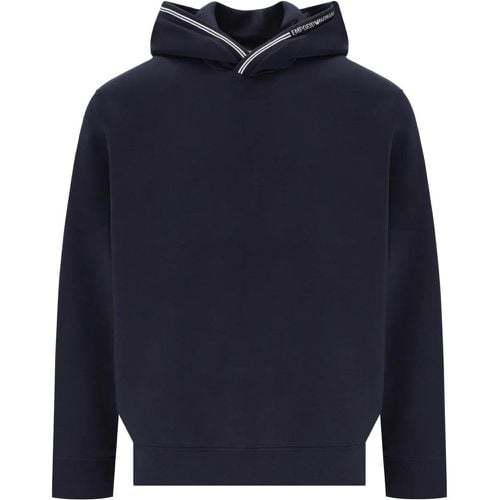 MARINEBLAUES HOODIE - Größe L - Emporio Armani - Modalova