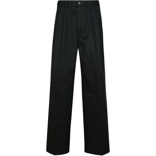 Black Cotton Blend Pants - Größe 46 - Maison Margiela - Modalova