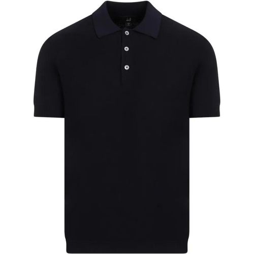 Textured Ink Cotton Polo - Größe M - Dunhill - Modalova