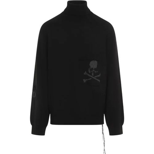 Mastermind Patchwork Turtleneck Sweater - Größe L - schwarz - Mastermind World - Modalova