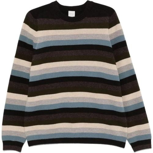 Navy Blue/Multicolour Lambs Wool Sweater - Größe M - Paul Smith - Modalova