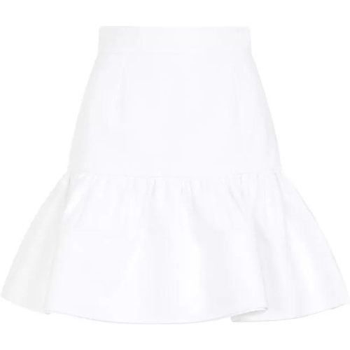 Ruffle White Cotton Mini Skirt - Größe 34 - Patou - Modalova