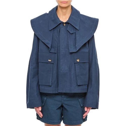 Oversized Collar Cropped Trench Jacket - Größe M - J.W.Anderson - Modalova