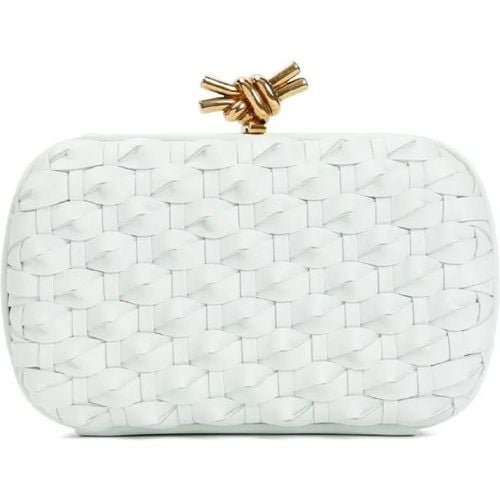 Clutches - Glacier White Calf Leather Knot Minaudiere Bag - Gr. unisize - in - für Damen - Bottega Veneta - Modalova